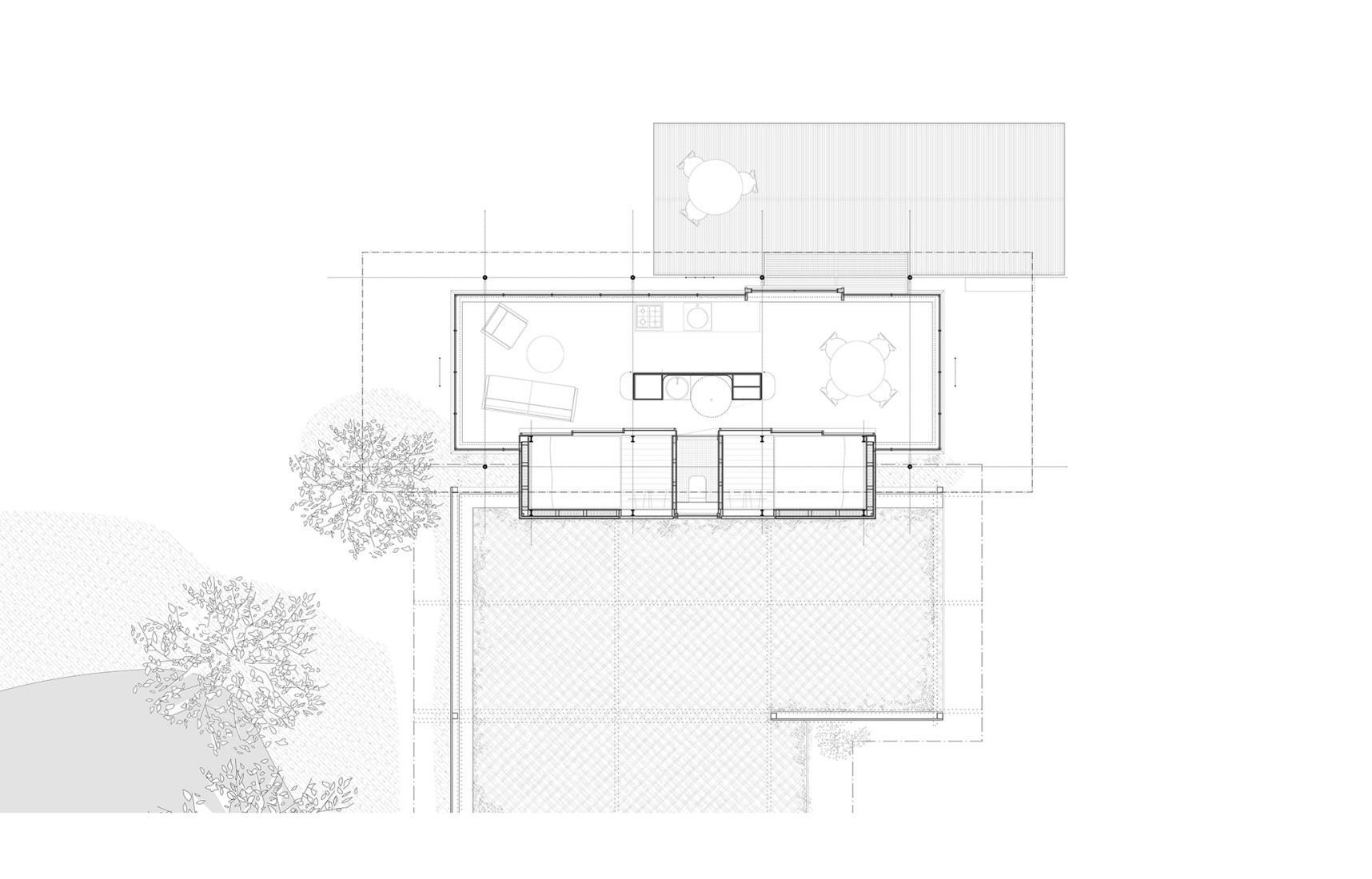 Ground floor plan. Holiday house Hof Ahmen by Atelier Sunder-Plassmann. 