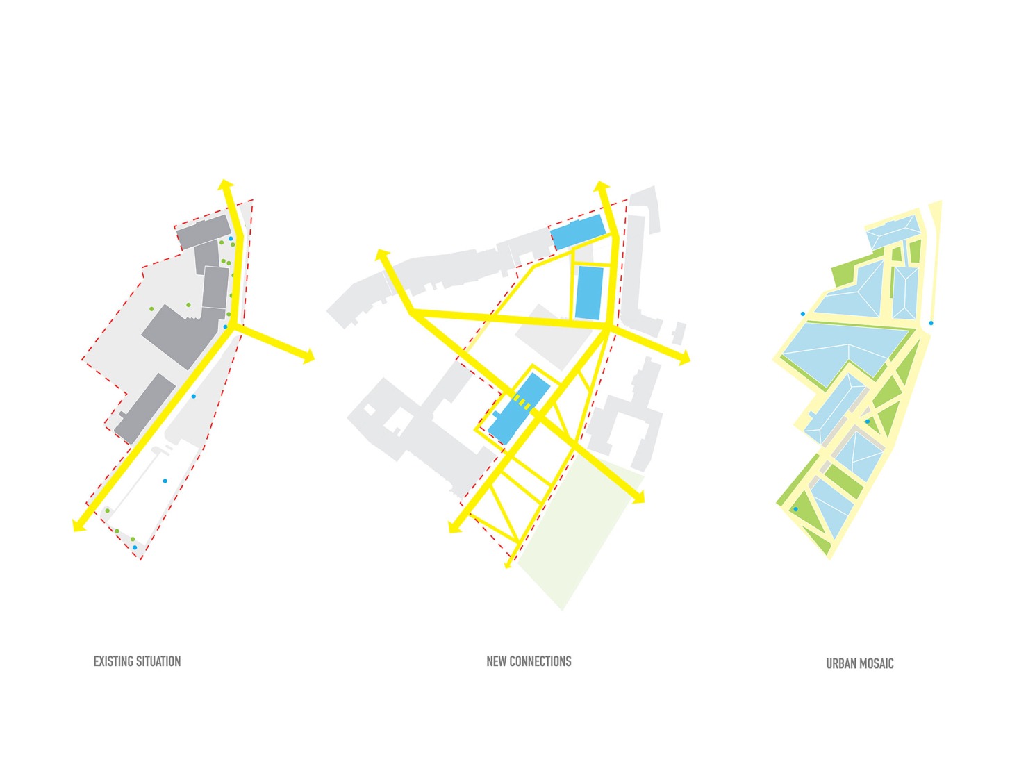Diagrama conceptual del plan. «Nieuw Bergen» por MVRDV.