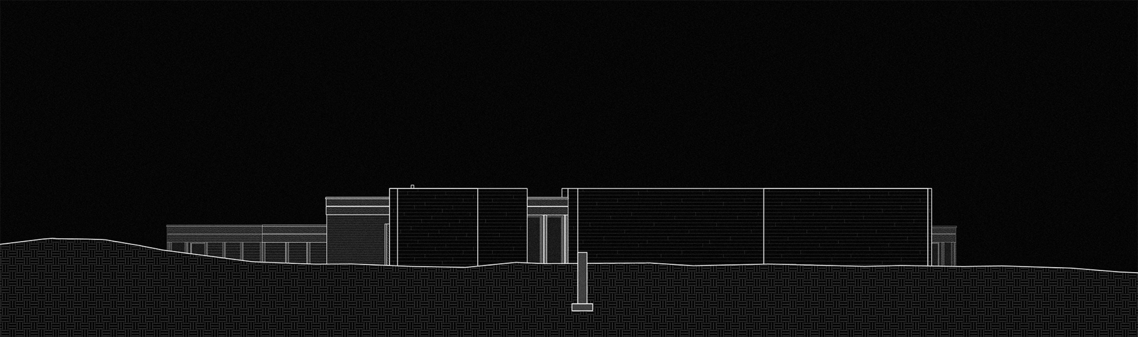 Sección. Casa Sono por Atelier Carle.