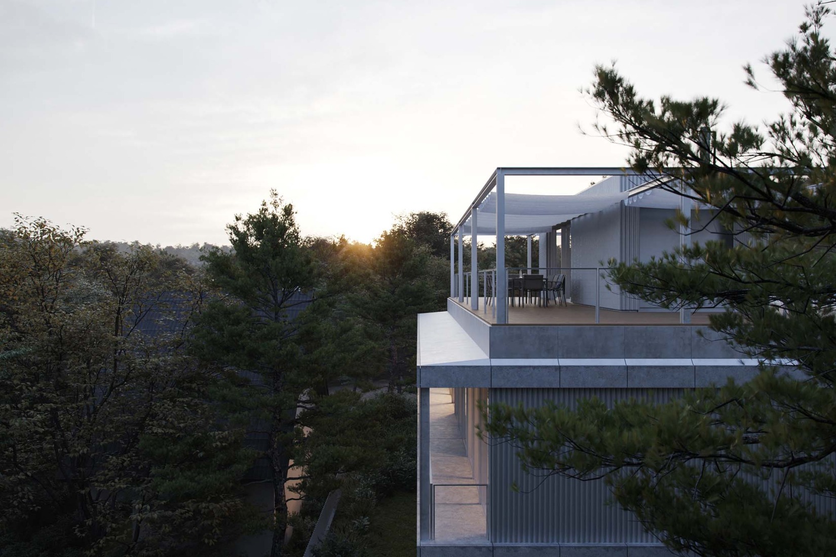 Single-family house on the Danube backwater by Čechvala architects. Photograph by Alex Shoots Buildings.