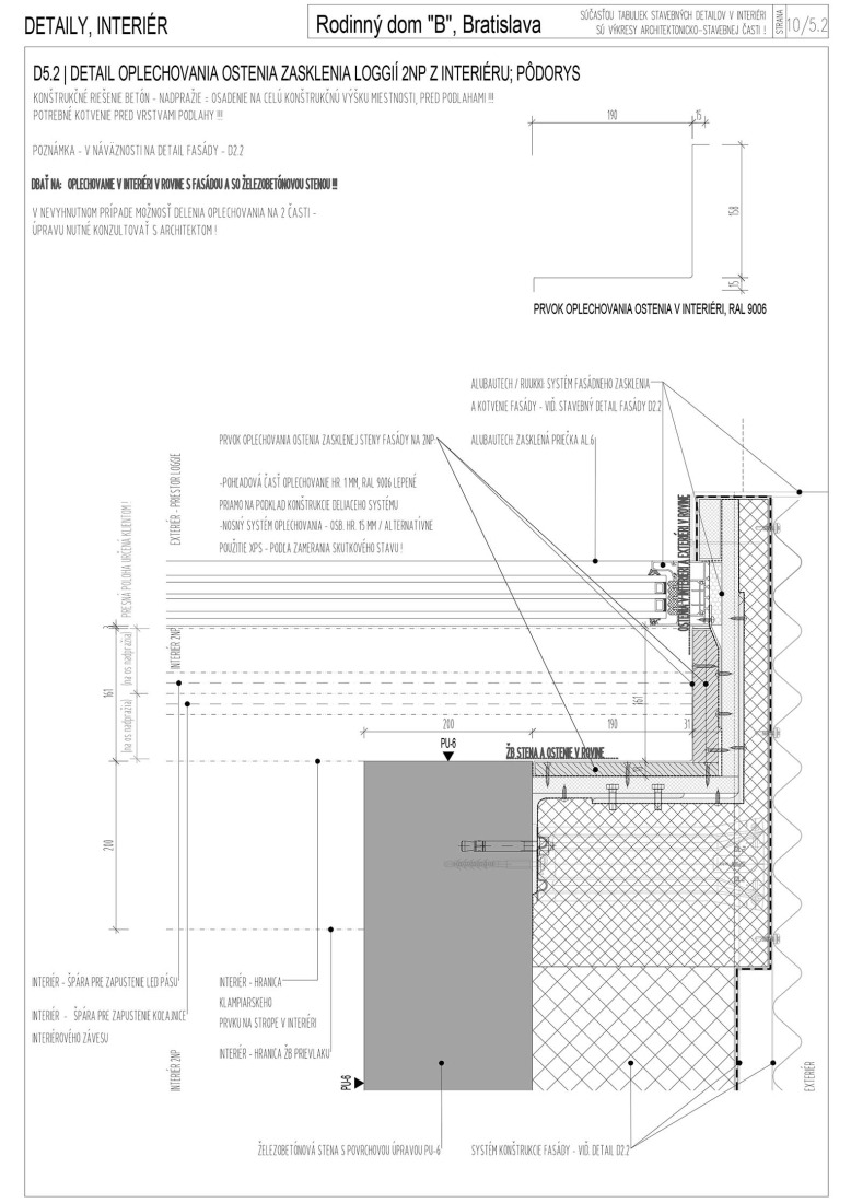 Detail. Single-family house on the Danube backwater by Čechvala architects.