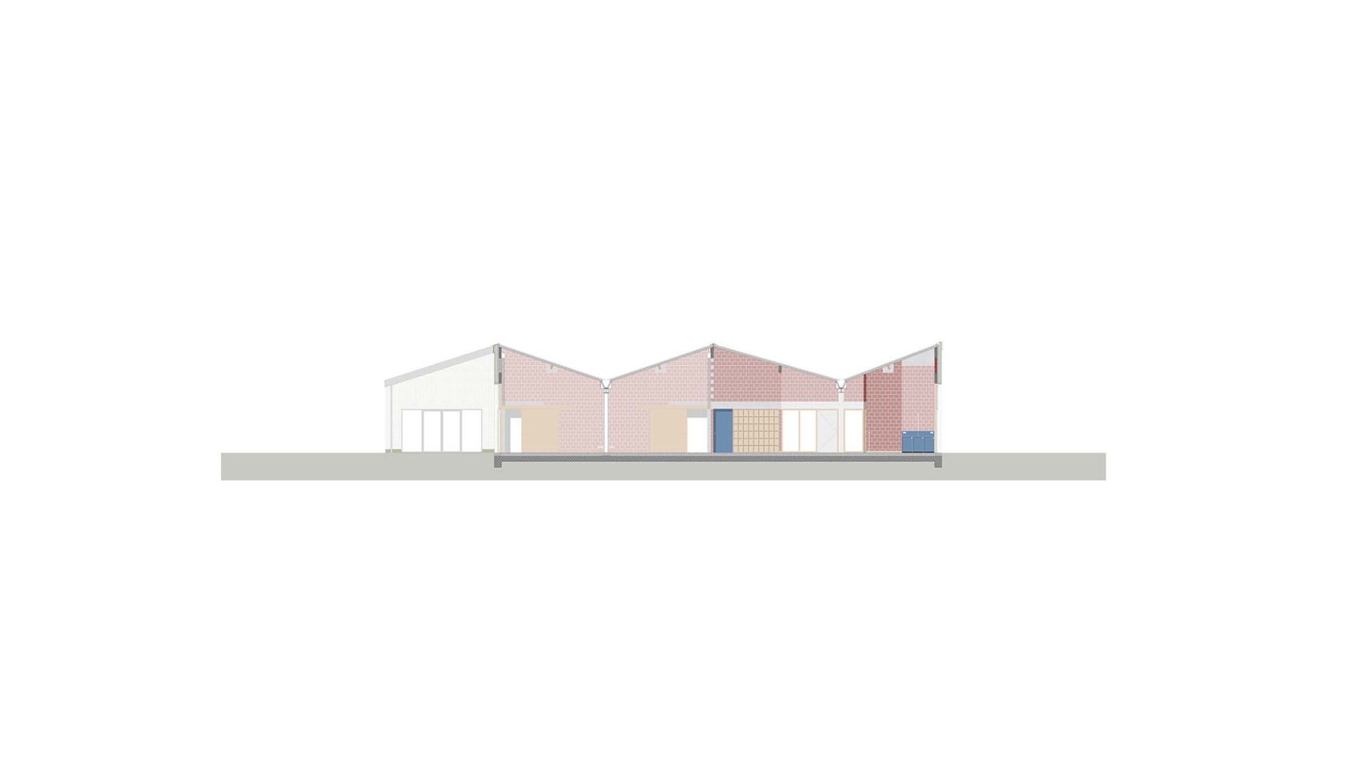 Sección. Pegode por ENOF Architectuur.
