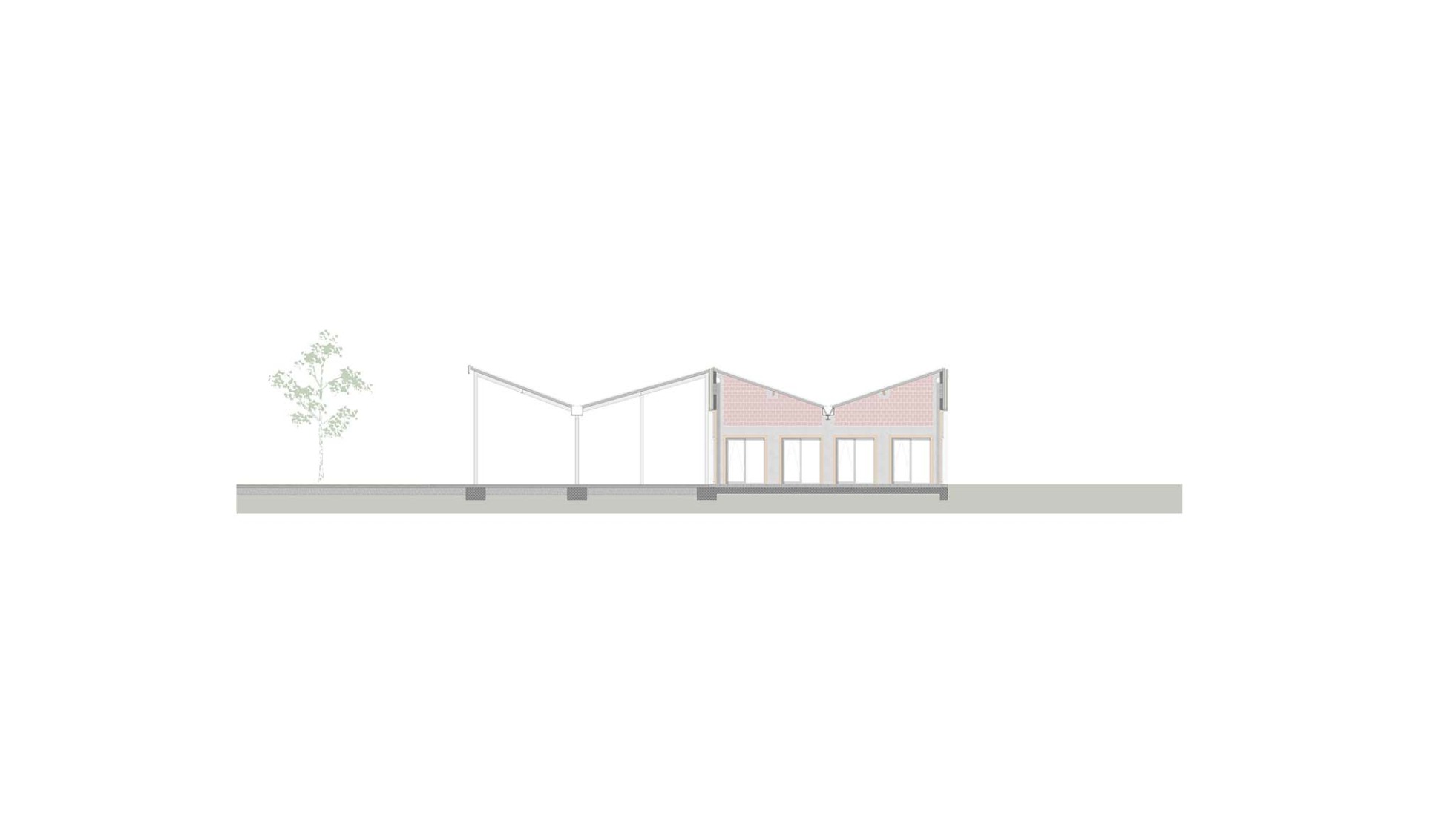 Sección. Pegode por ENOF Architectuur.