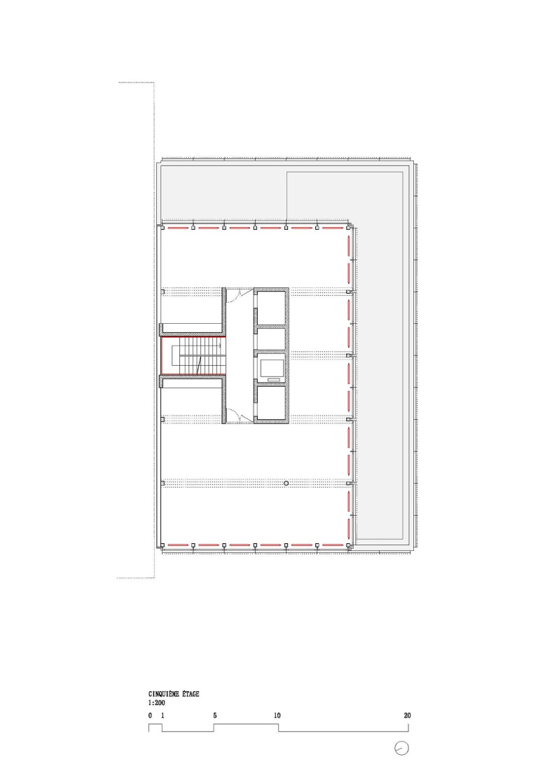Fifth floor plan. Mosso by NOMOS.