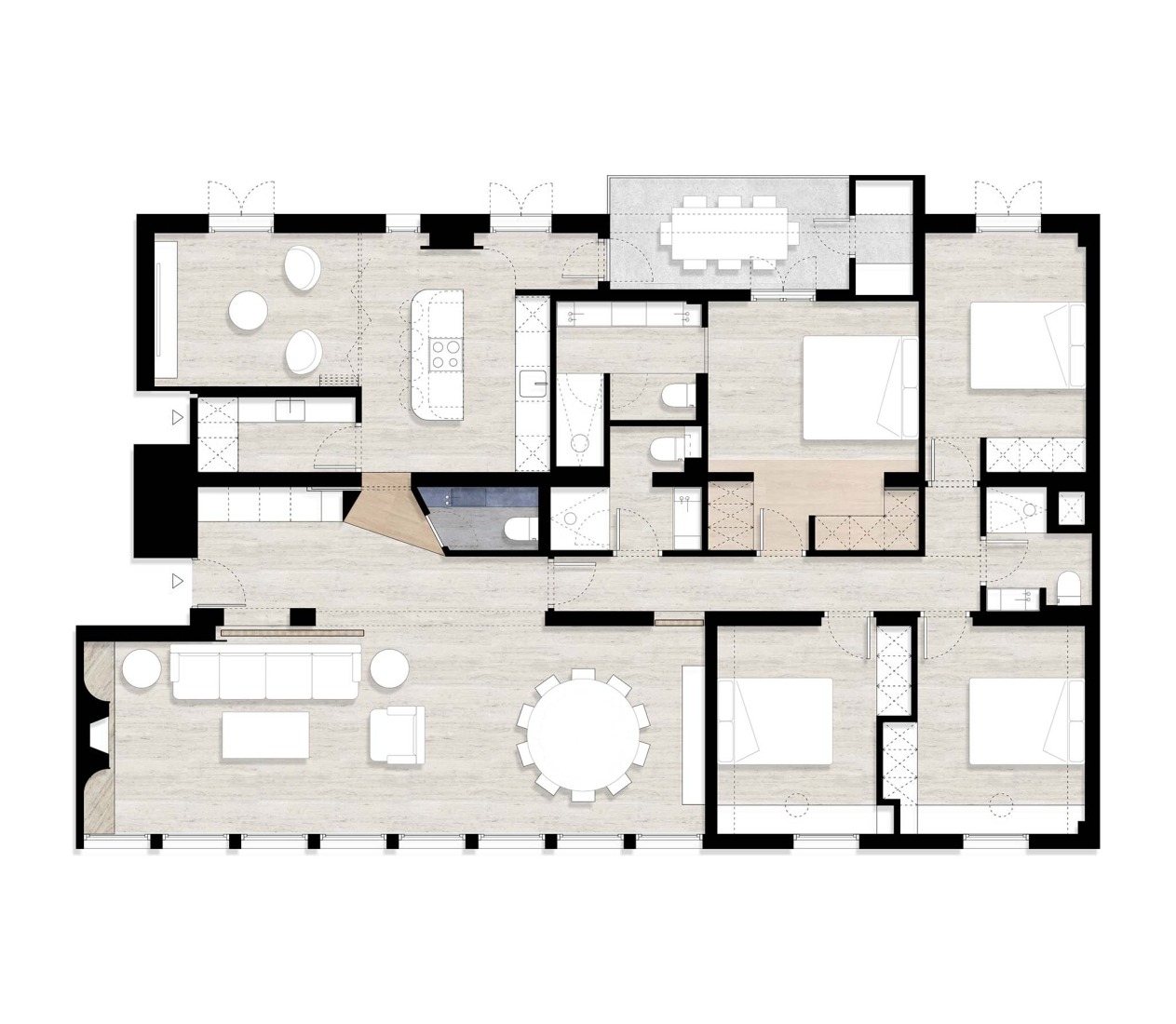 Ground floor plan. Mateu Obrador by Pulso Estudio.