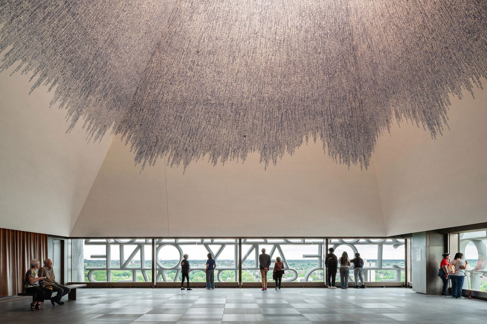 El Salón del Cielo del Museo del Centro Presidencial Obama en Chicago, Illinois, el 19 de mayo de 2026. Fotografía de Angie McMonigal. Cortesía de la Fundación Obama.