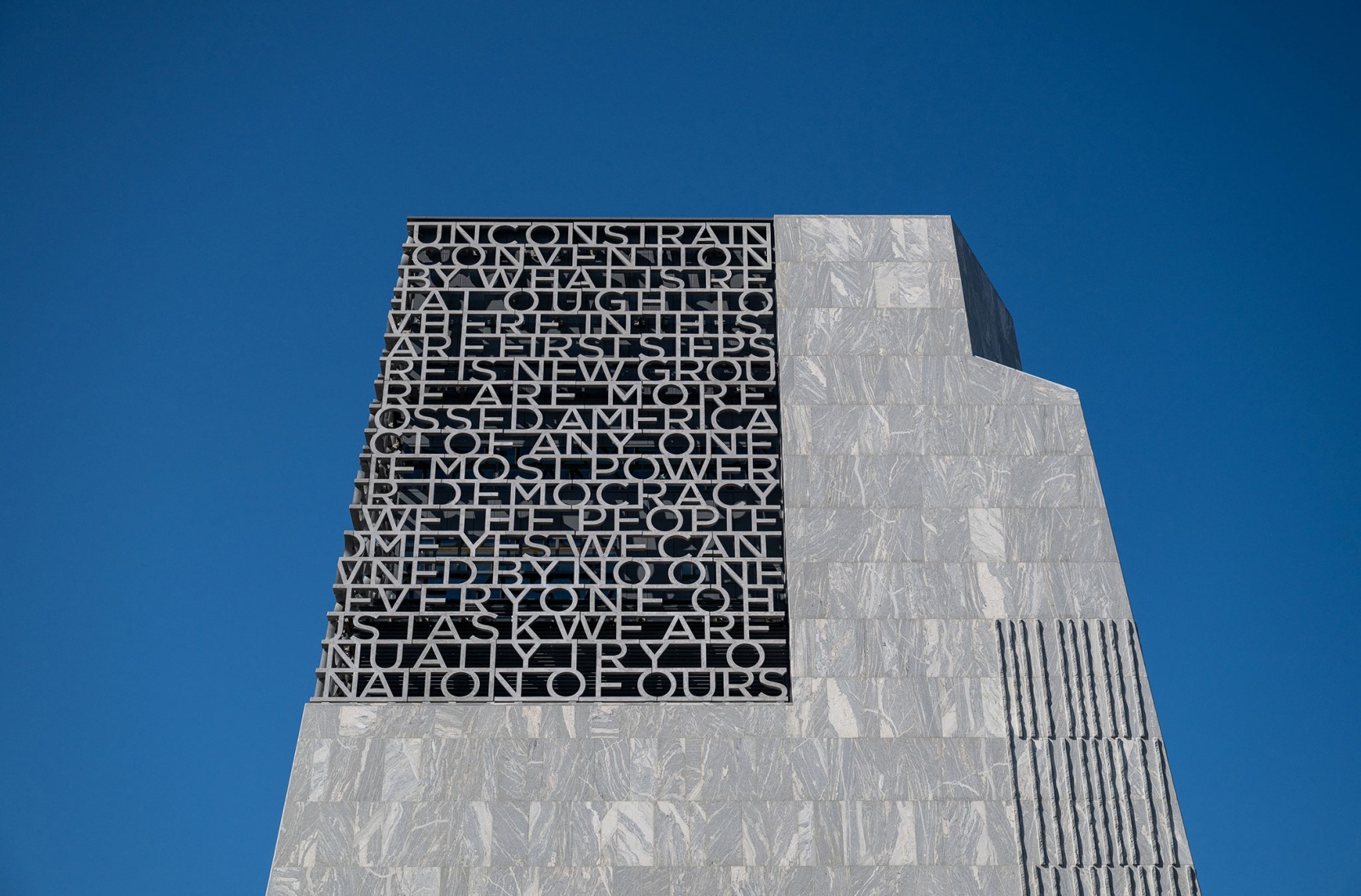El edificio del museo en el Centro Presidencial Obama en Chicago, Illinois, el miércoles 8 de abril de 2026. Fotografía de Christopher Dilts. Cortesía de la Fundación Obama.