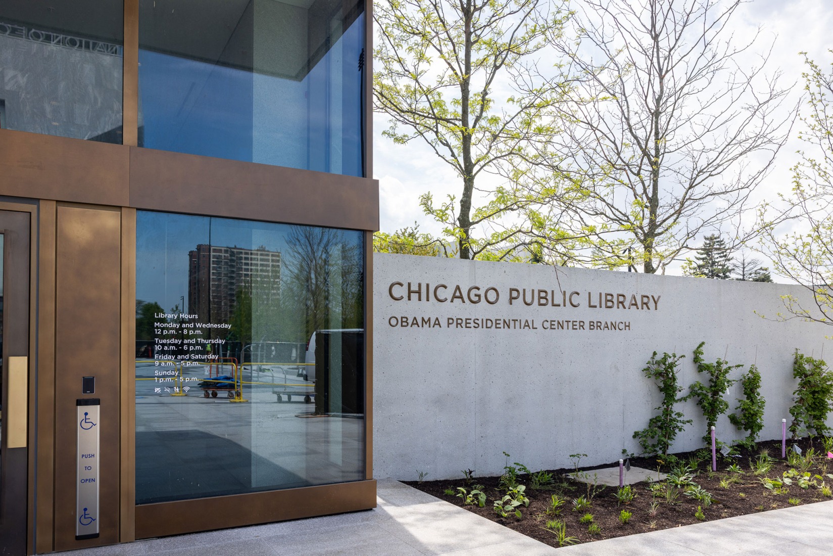 La Biblioteca Pública de Chicago en el Museo del Centro Presidencial Obama en Chicago, Illinois, el viernes 8 de mayo de 2026. Fotografía de Taylor Glascock. Cortesía de la Fundación Obama.