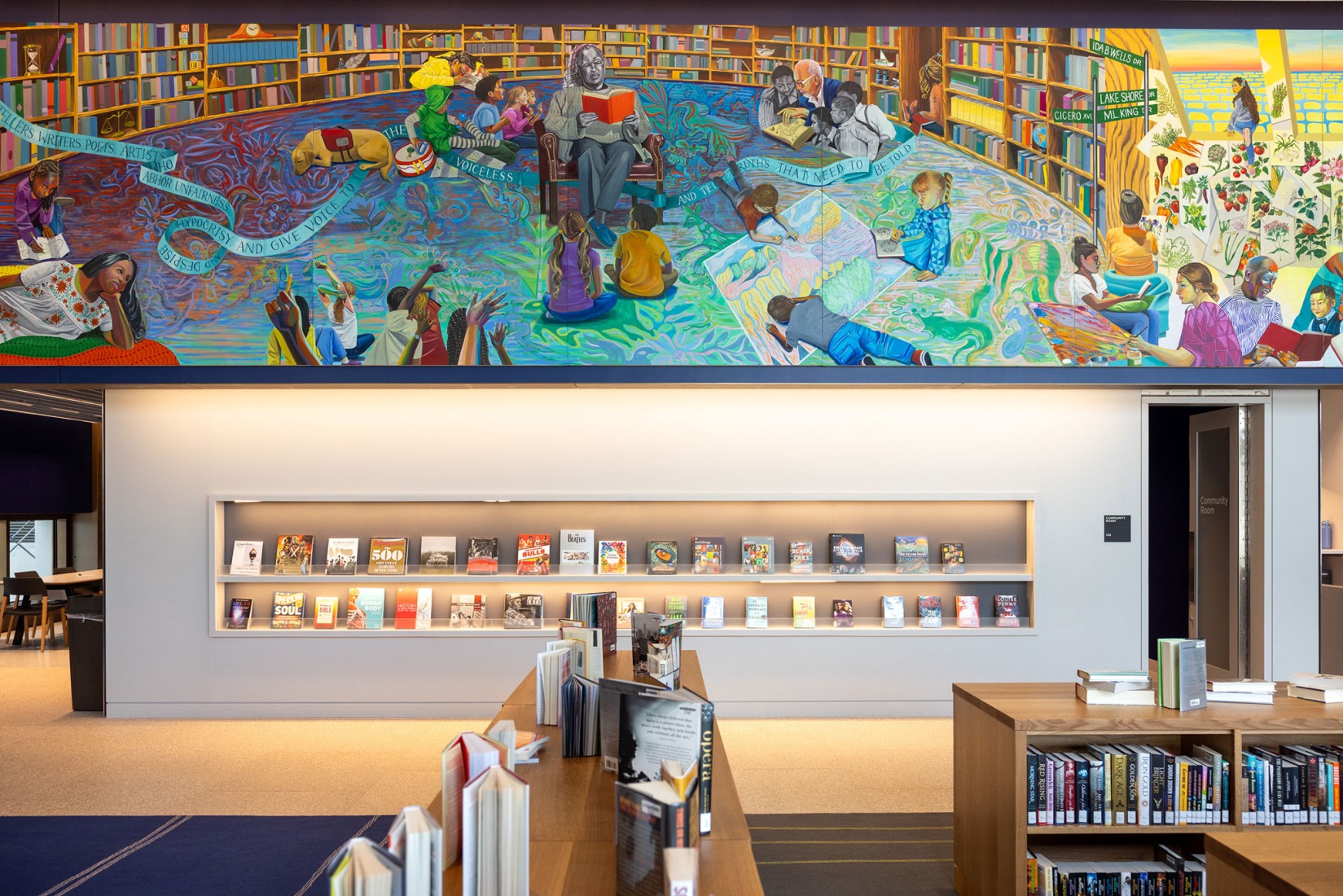 La Biblioteca Pública de Chicago en el Museo del Centro Presidencial Obama en Chicago, Illinois, el viernes 8 de mayo de 2026. Fotografía de Taylor Glascock. Cortesía de la Fundación Obama.