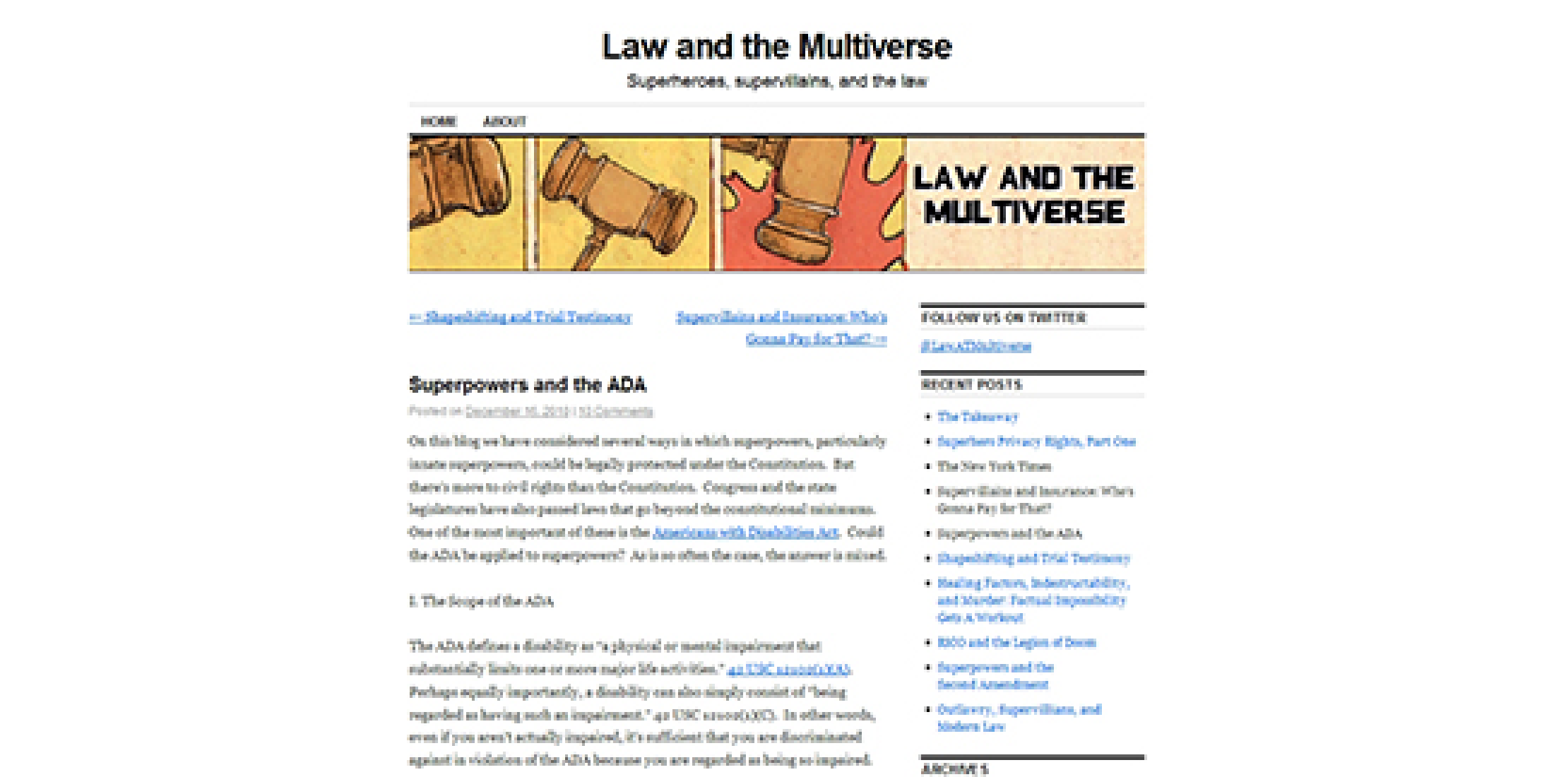 SUPERHEROES AND SUPERVILLAINS A DAY IN COURT