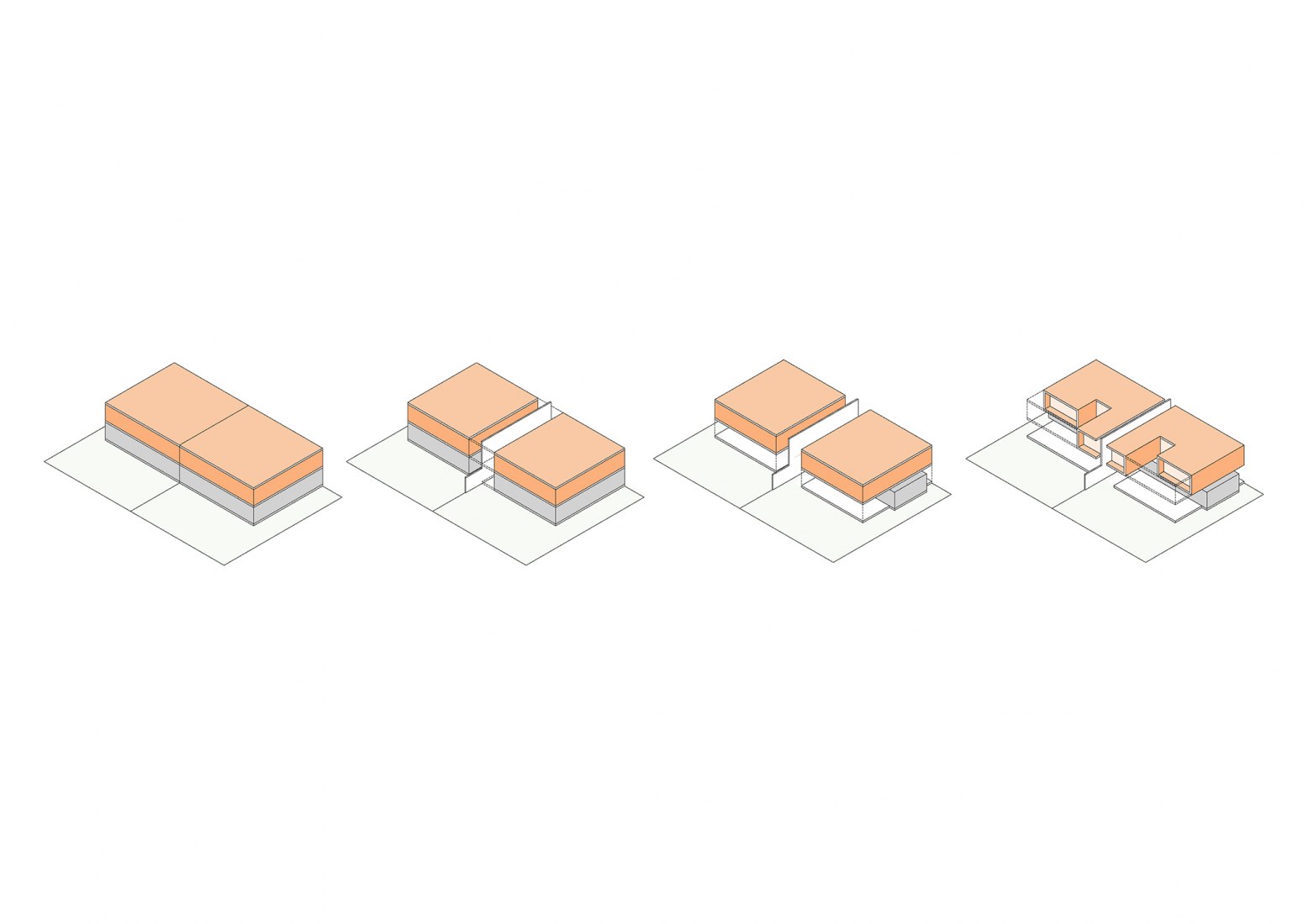 Diagramas de concepto. Casa Visores por TEC Taller EC.