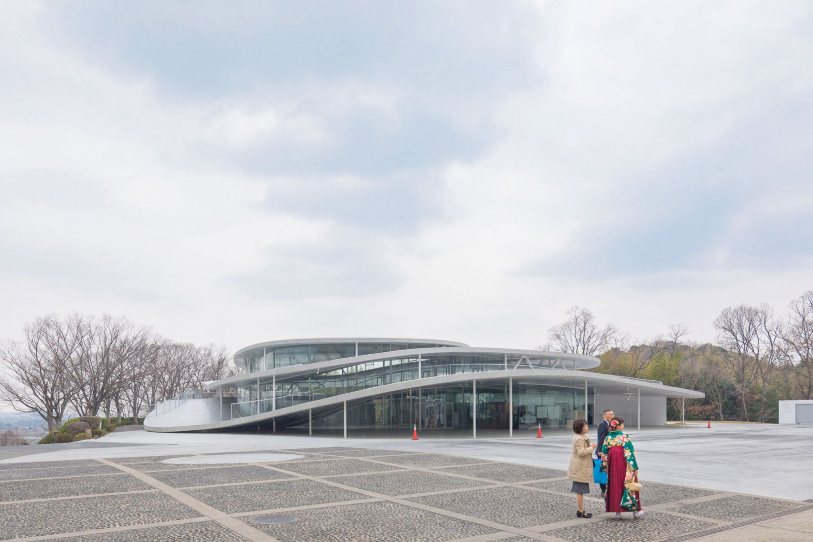 Arts and Science faculty building of Osaka University of Arts by Kazuyo Sejima. Photograph by Vincent Hecht