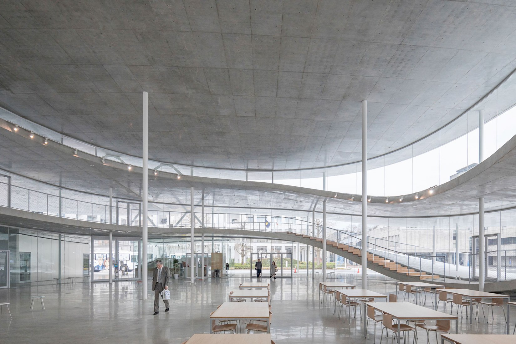 Arts and Science faculty building of Osaka University of Arts by Kazuyo Sejima. Photograph by Vincent Hecht