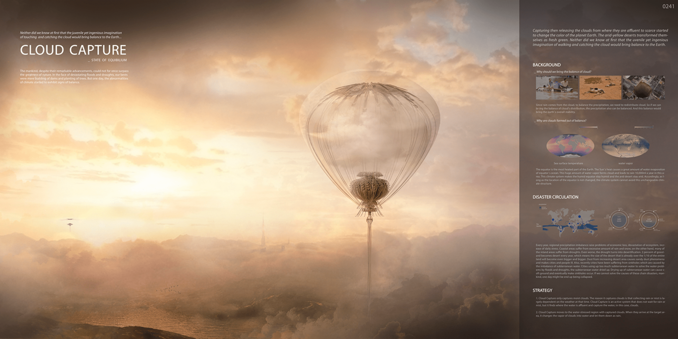 HONORABLE MENTION. “Cloud Capture” / Taehan Kim, Seoung Ji Lee, Yujin Ha. Image Courtesy of eVolo
