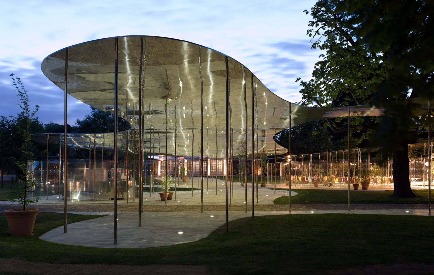 Serpentine Gallery Pavilion 2009; Designed by Kazuyo Sejima and Ryue Nishizawa of SANAA, Photograph © 2009 James Newton