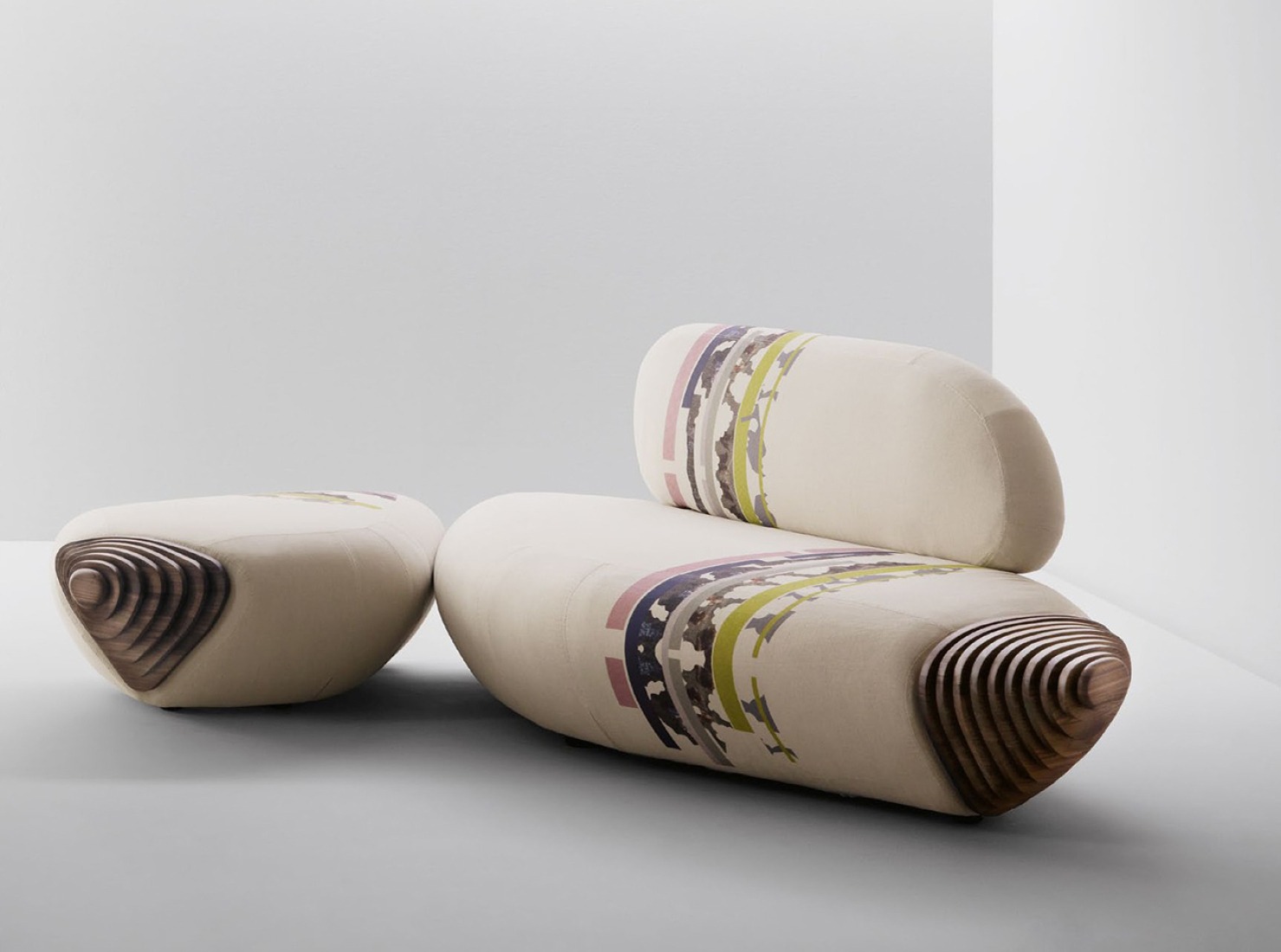 Sofa ‘BOTAN’ by Benedetta Tagliabue for Passoni Nature.