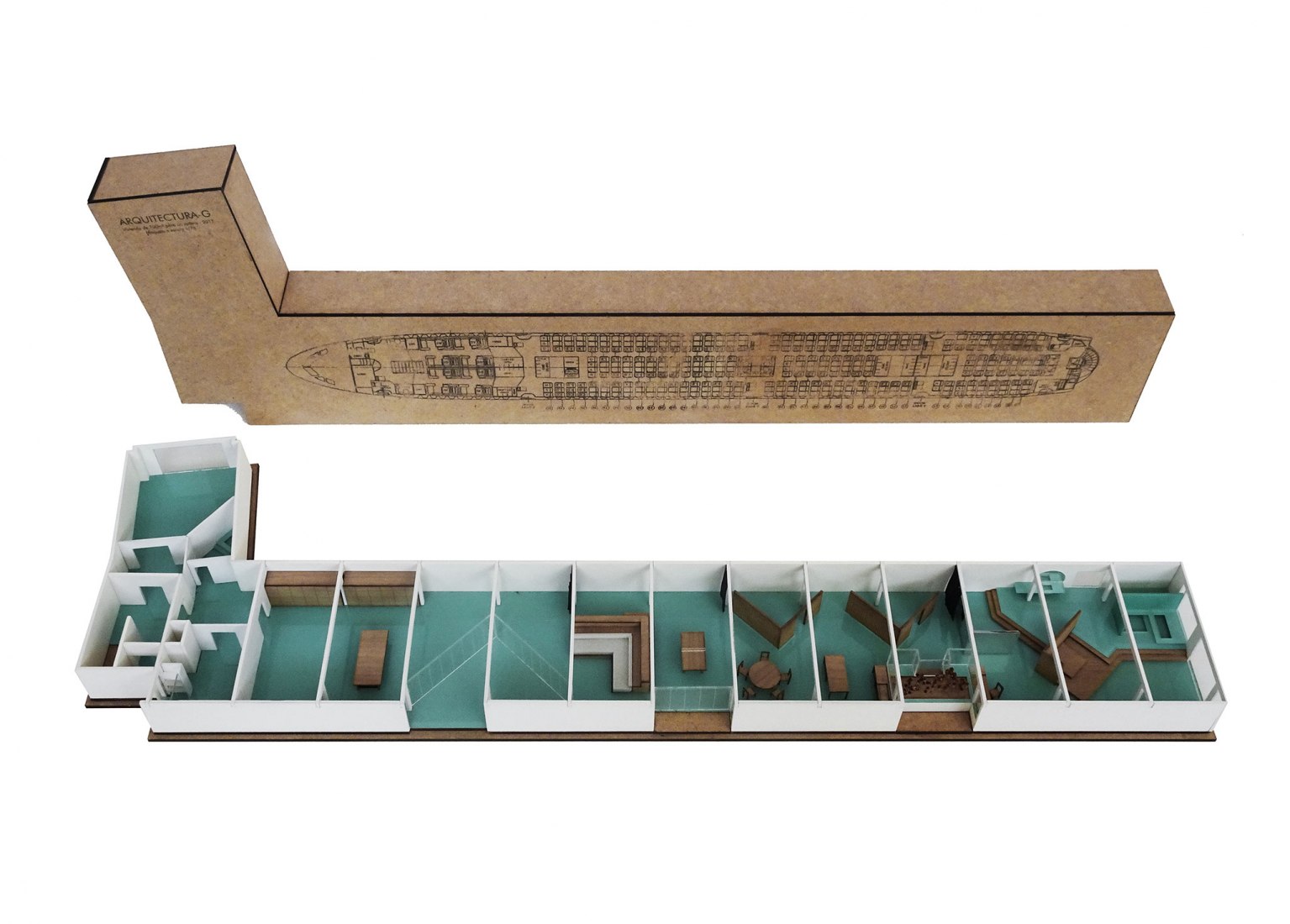 Model. A 700 m² dwelling for a bachelor by ARQUITECTURA-G.