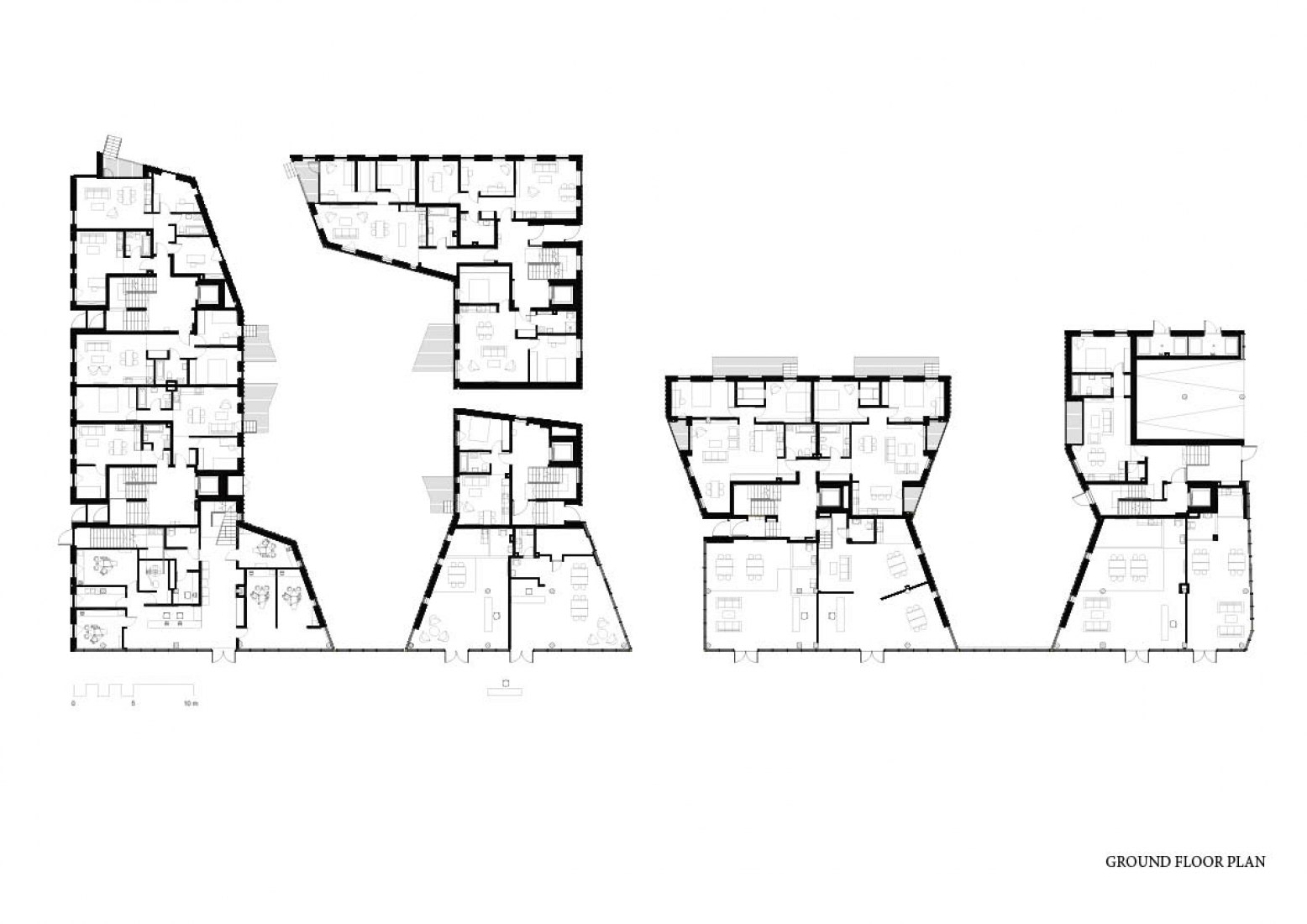 Ground floor plan. Paupys Yards by Arches