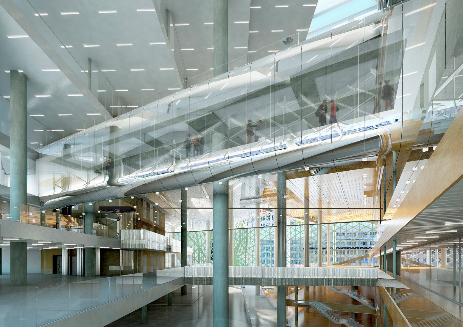 Nuevo edificio de Axel Springer por OMA. Imagen cortesía de OMA.