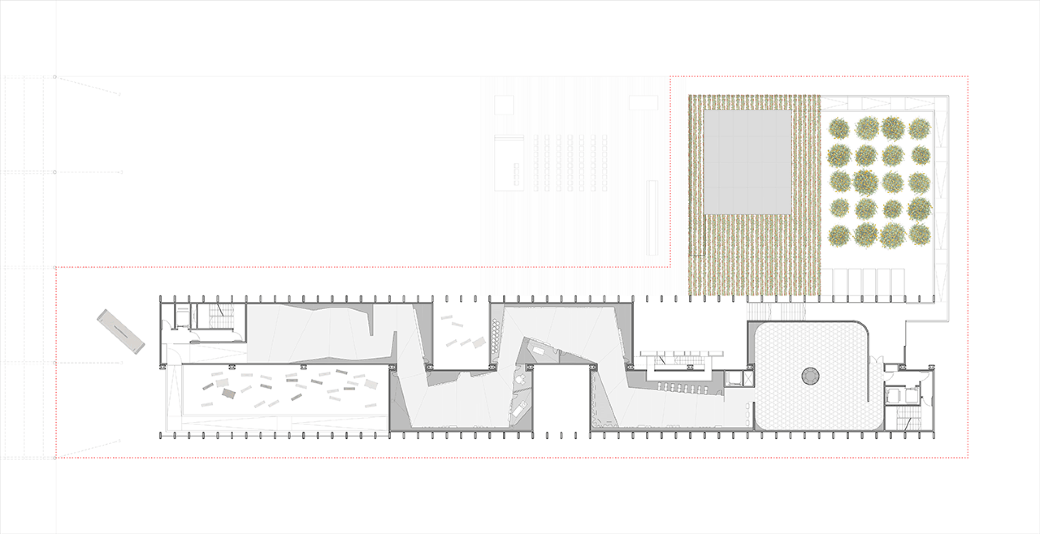 First floor plan. Spanish Pavilion at 2015 Expo Milano by b720. 