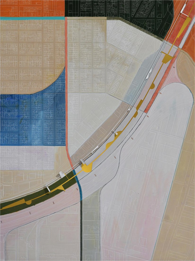 Site Plan: LA River at Maywood and Commerce. LA River by Ballman Khapalova