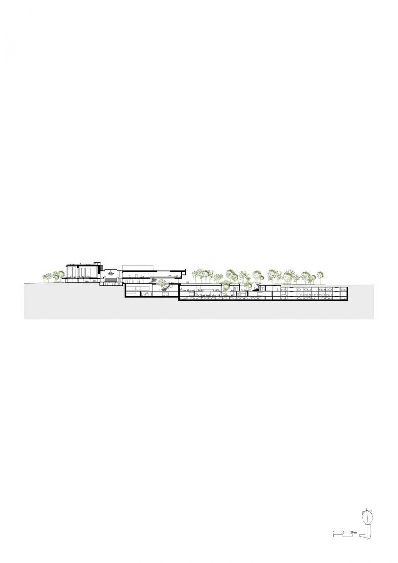 Sección. Casino Kursaal Knokke-Heist Barozzi Veiga y Tab Architects. 