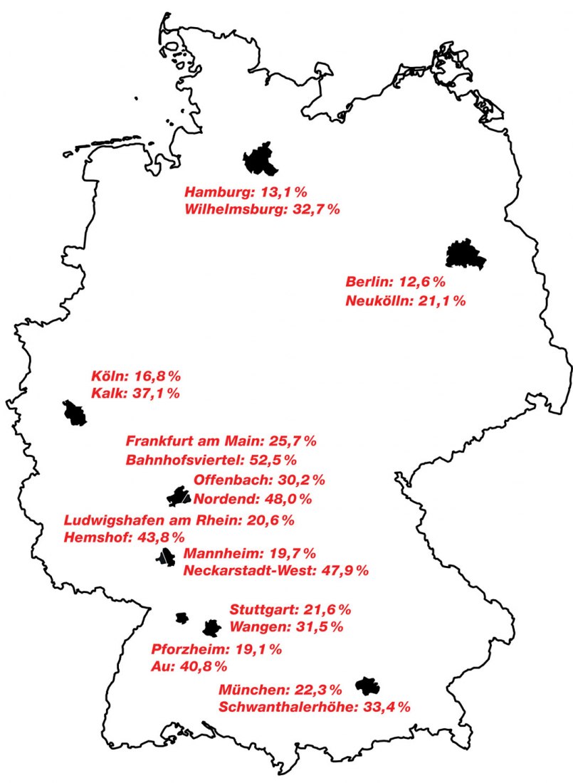 The Arrival City is a City within the City. The most important Arrival Cities in Germany. 15th International Architecture Exhibition - La Biennale di Venezia 2016. Image © Something Fantastic.