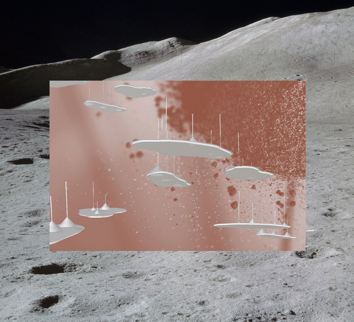 Bethany Rigby, “Apollo 14 Lunar Samples,” Mining the Skies, 2020. Courtesy Bethany Rigby, NASA/ ID: S71-19489