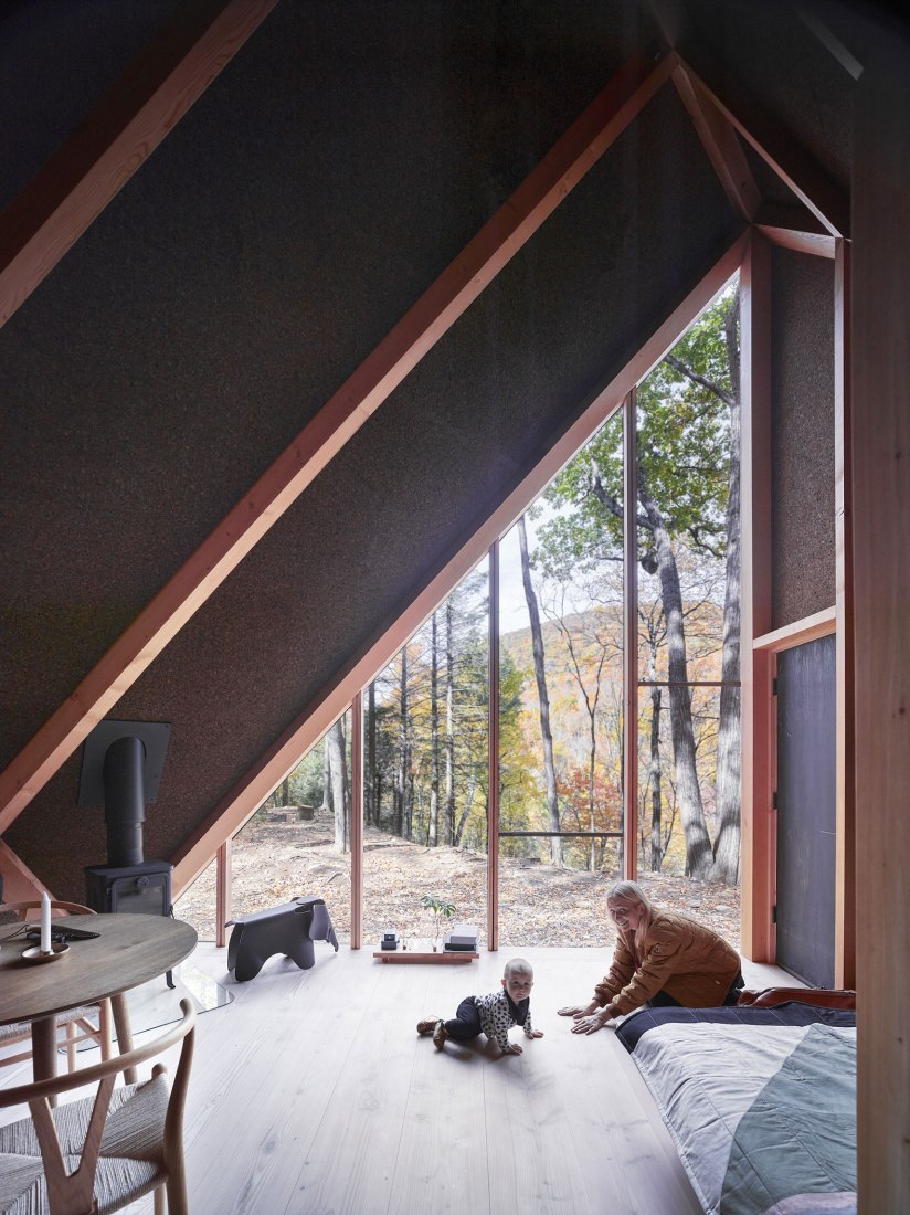 The interior of the A45 house. Image by Matthew Carbone