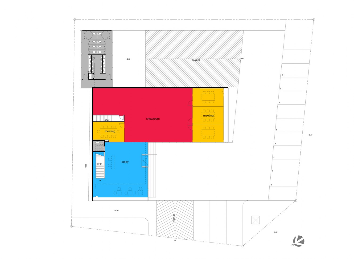 Planta baja. Sede de Bitwise por ASWA.