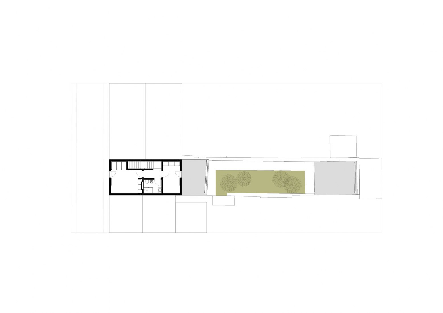First floor plan. Windmill house by BOX arquitectos.
