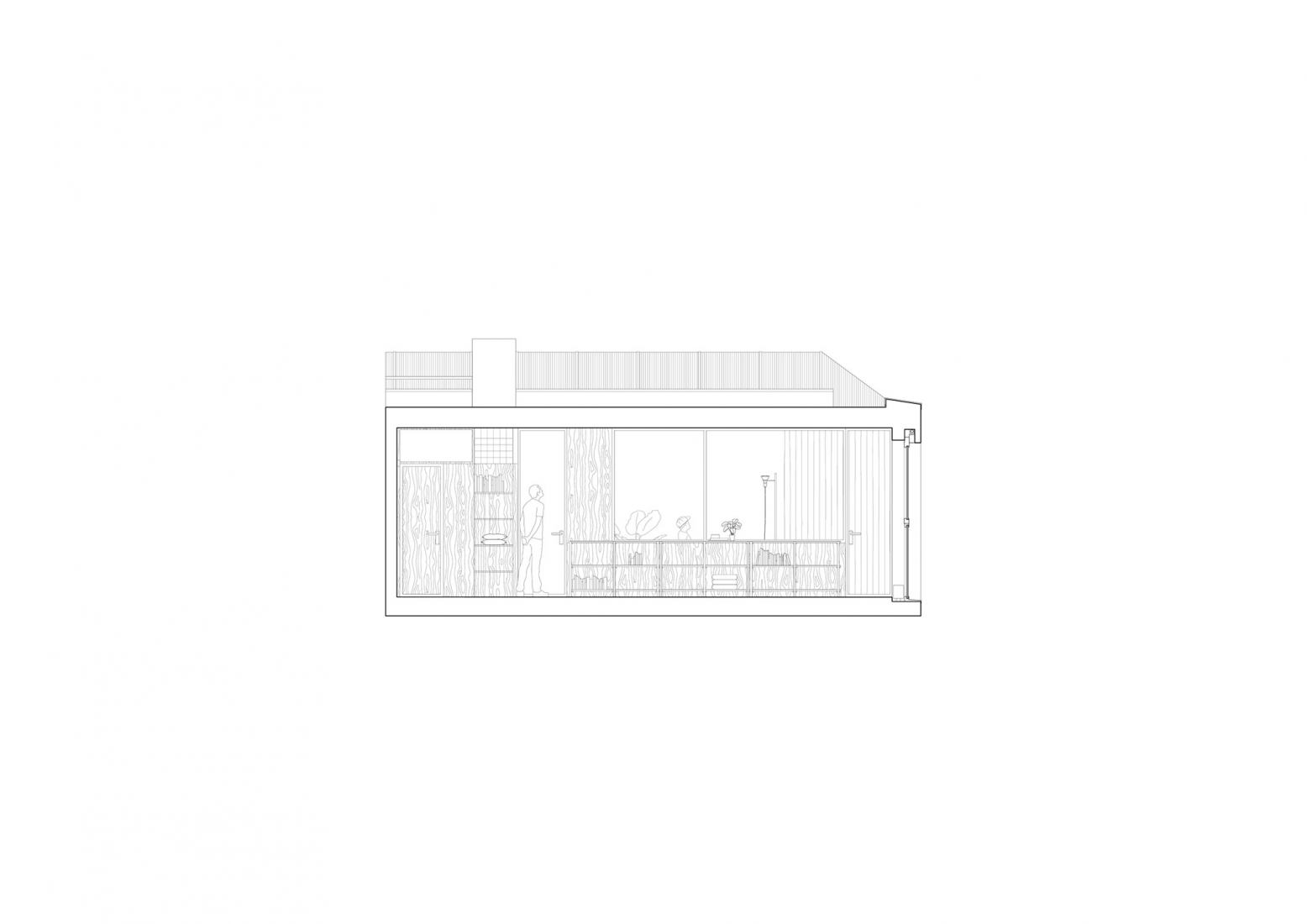 Section plan. Molar House by BUREAU.