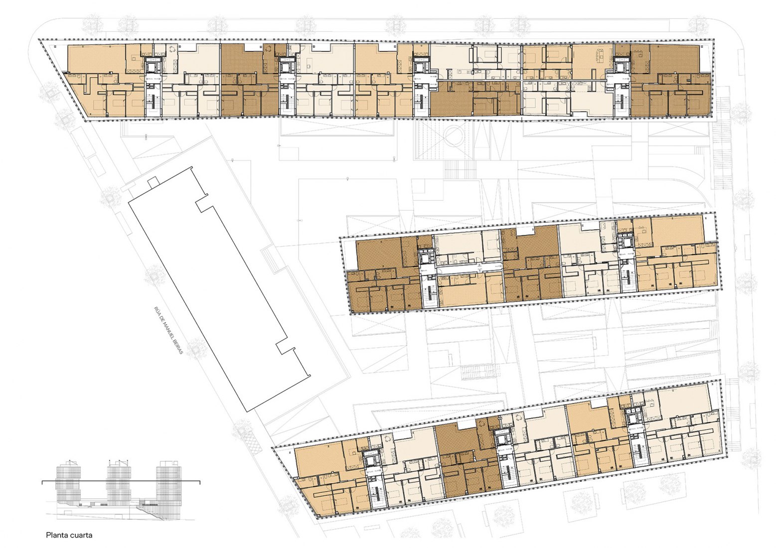 Cuarta planta. Cornes Espacio Residencial por Carbajo Barrios.