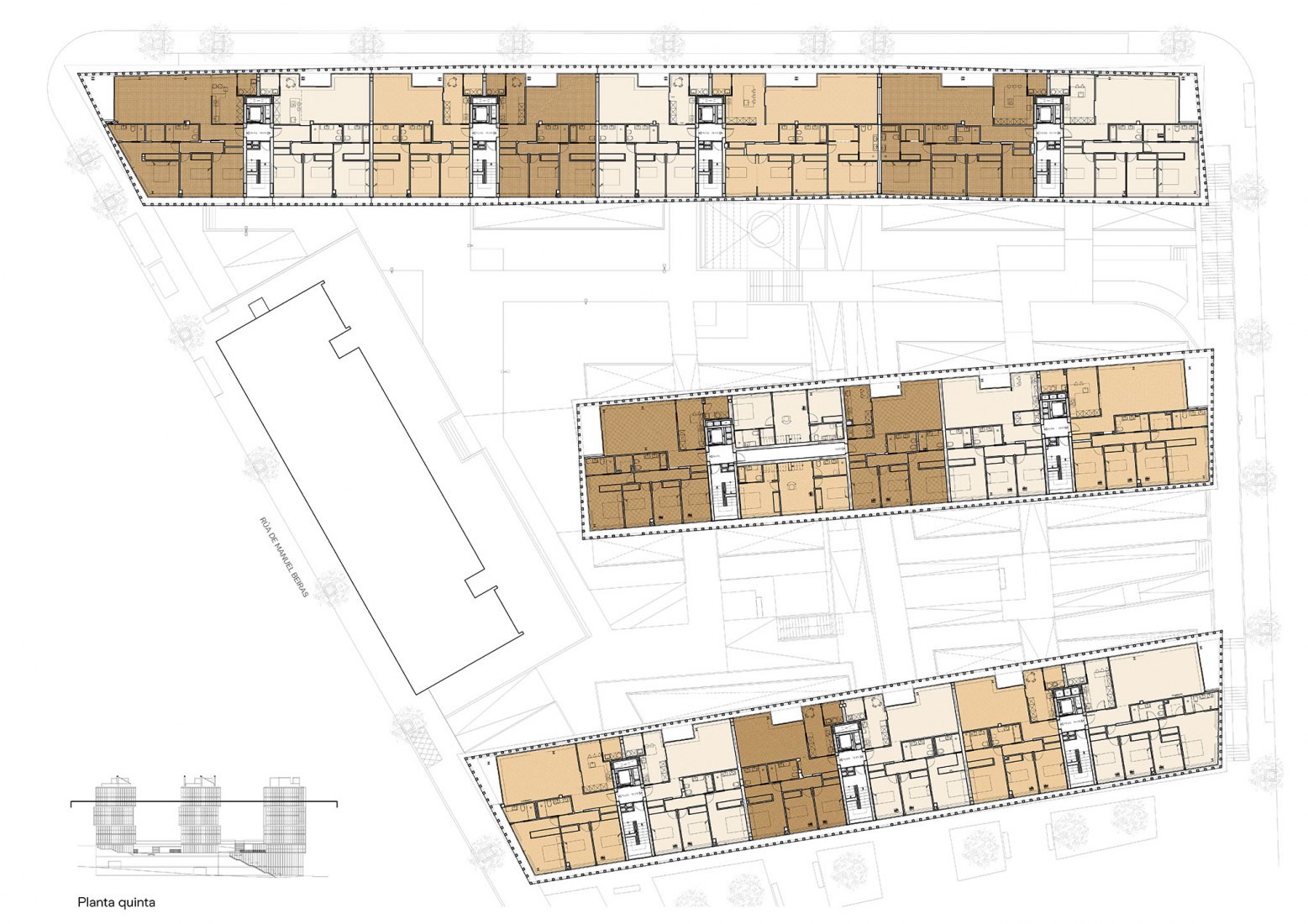 Quinta planta. Cornes Espacio Residencial por Carbajo Barrios.