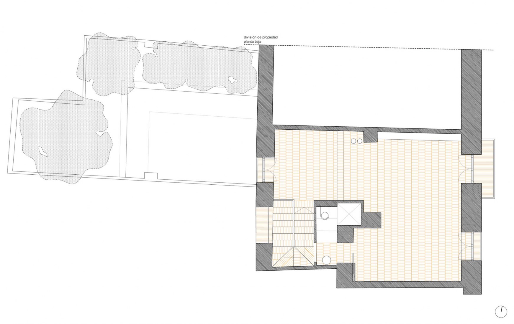 First floor plan. Integral renovation of the House Batlle by Arturo Sanz.