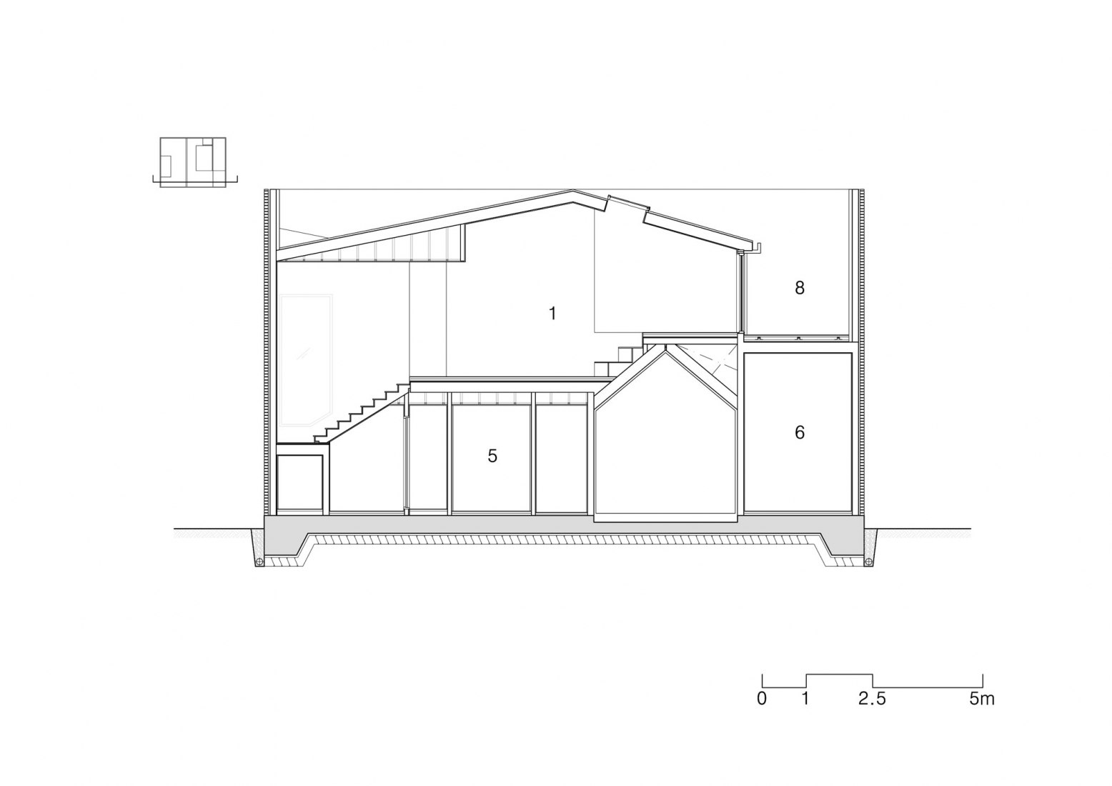 Sección. Casa Manhwarican por Rieuldorang Atelier. Cortesía de Rieuldorang Atelier Sección. Casa Manhwarican por Rieuldorang Atelier. Cortesía de Rieuldorang Atelier