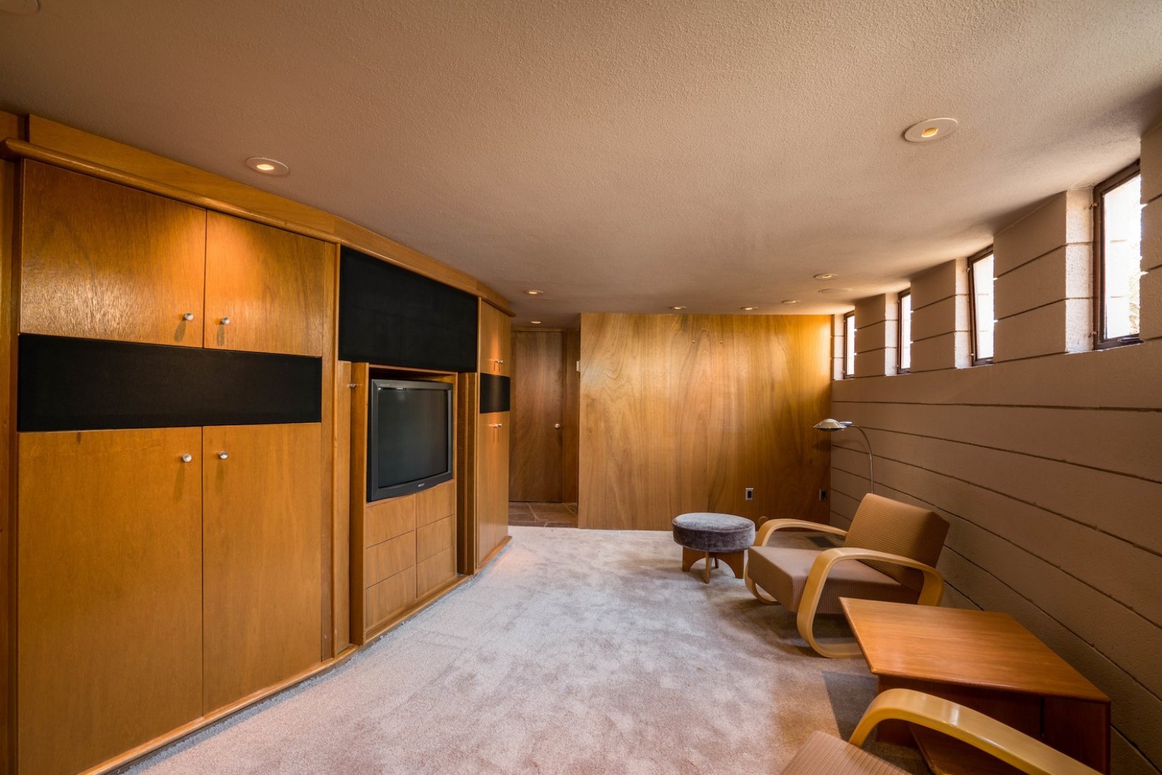 Interior view. 'Norman Lyker Home' by Frank Lloyd Wright. Image courtesy of The Agency