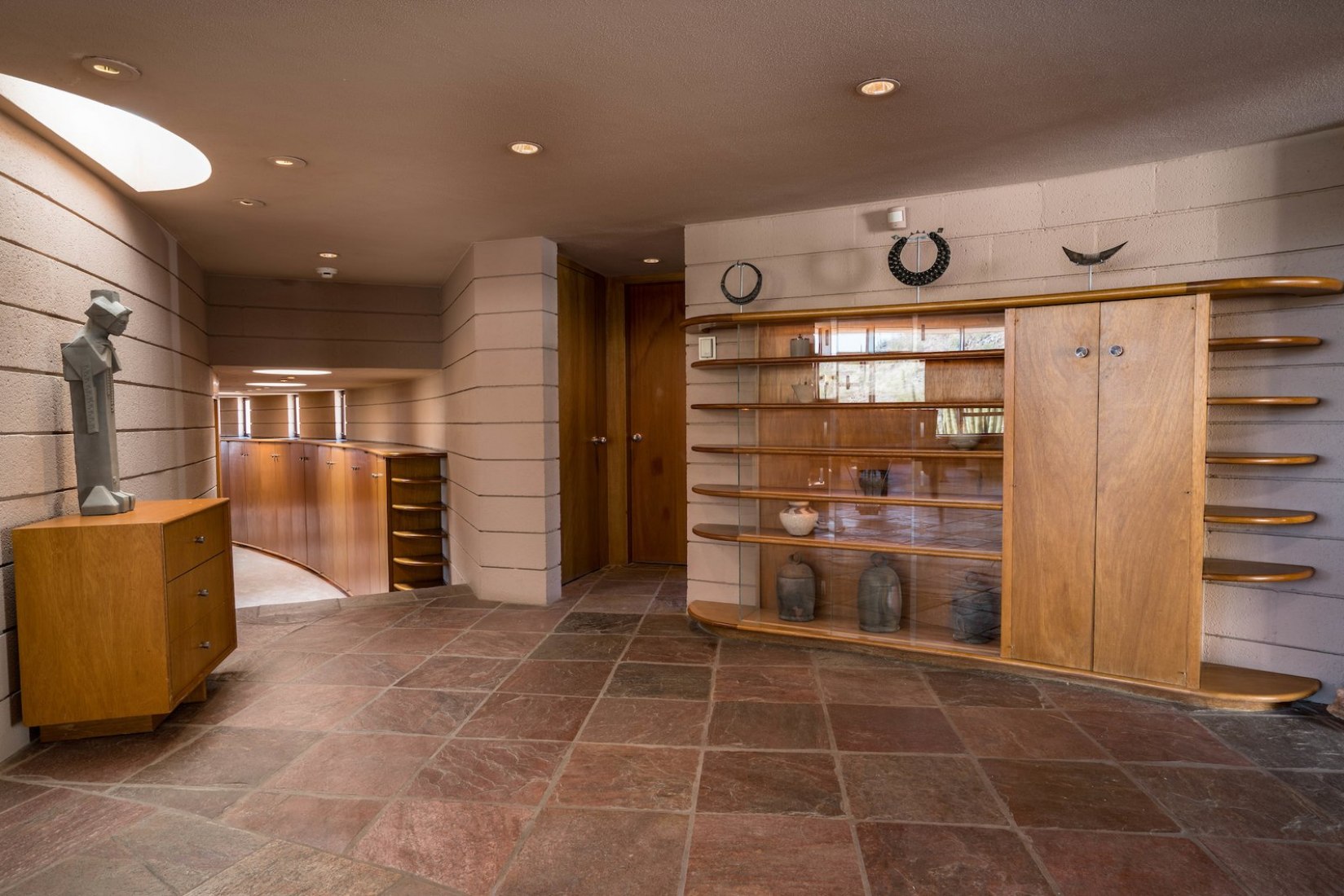 Interior view. 'Norman Lyker Home' by Frank Lloyd Wright. Image courtesy of The Agency