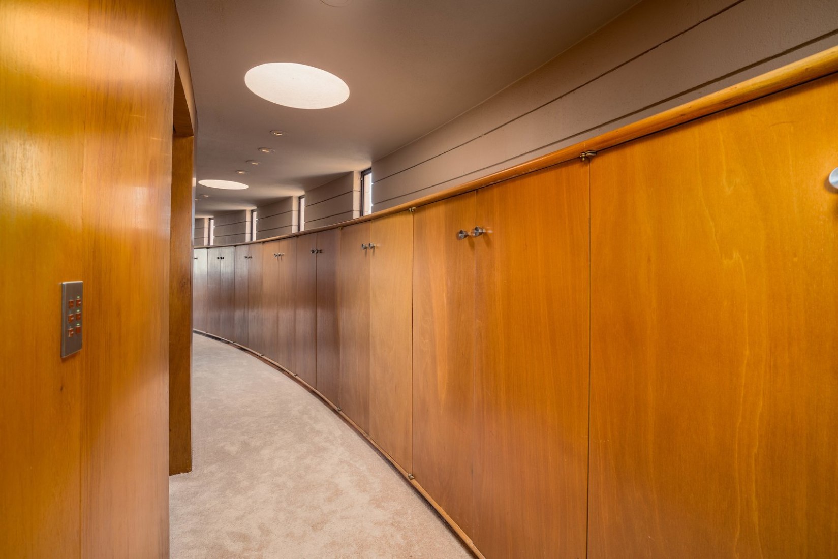 Interior view. 'Norman Lyker Home' by Frank Lloyd Wright. Image courtesy of The Agency