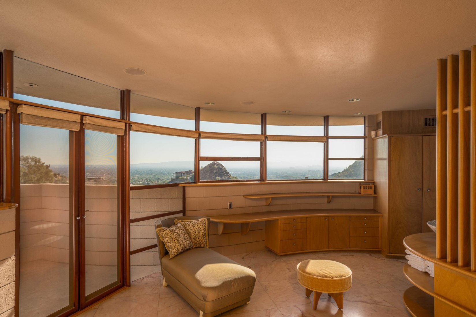 Interior view. 'Norman Lyker Home' by Frank Lloyd Wright. Image courtesy of The Agency