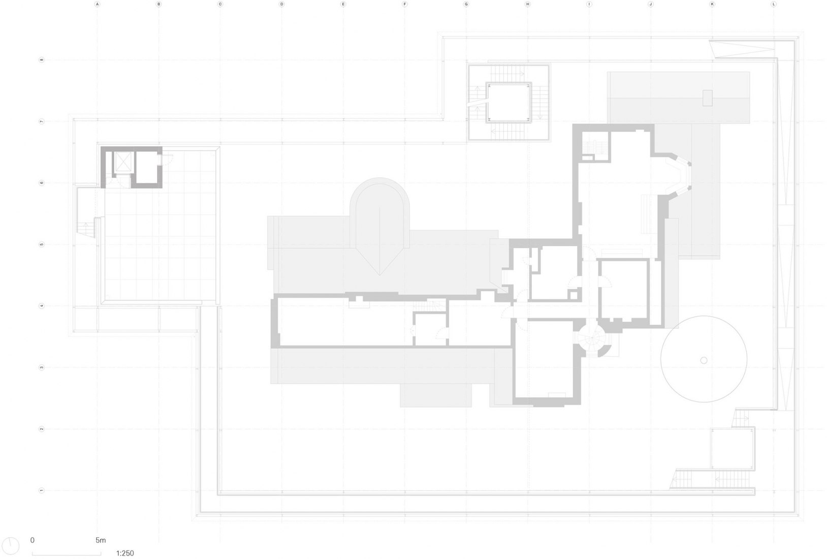 Second floor plan. Hill House Box, by Carmody Groarke.
