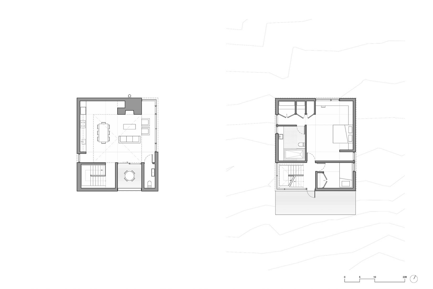Floor plan. Chester House by MacKay-Lyons Sweetapple Architects.