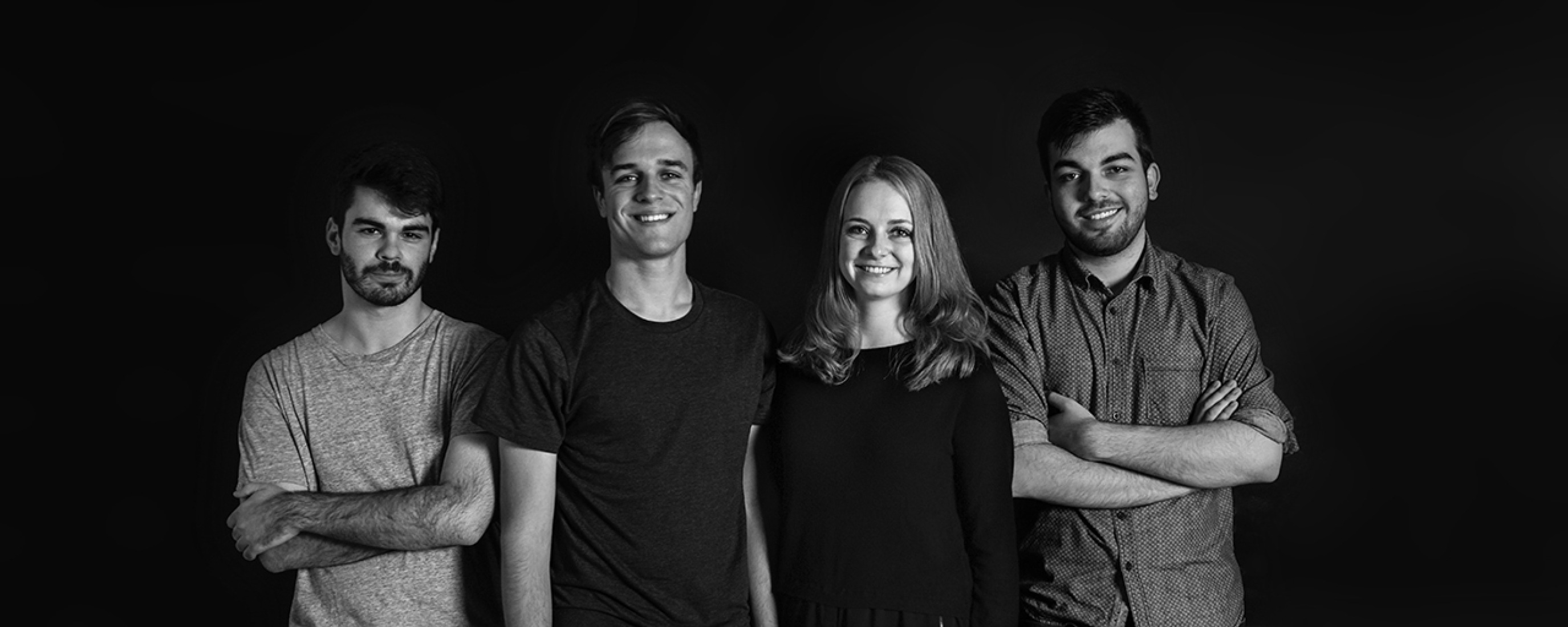 Álvaro Olivares Peralta, Sevak Asatrián, Esther Sanchis Llopis and Eduardo Sancho Calzada, winners of ArkxSite Competition. 