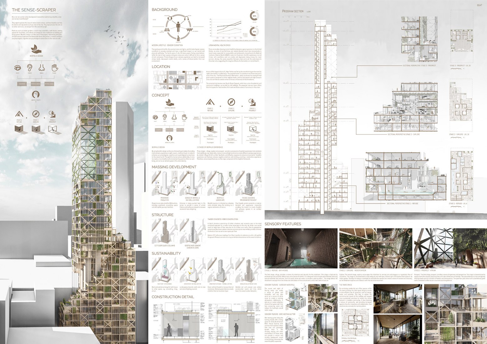 3rd Place. The Sense-Scraper, New York City. Chun Hin Hon, University of Melbourne, Melbourne, Australia.