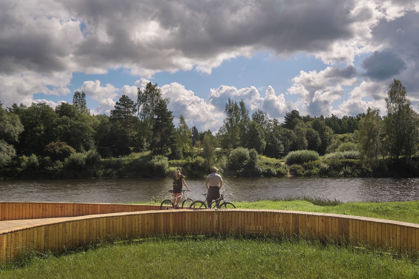 Pedestrian Path and View Terrace by DJA (Didzis Jaunzems Architecture). Photograph by Eriks Bozis