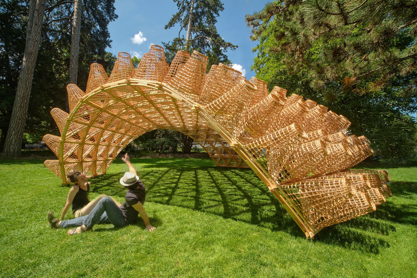 Pabellón Wicker por DJA. Fotografía por Eriks Bozis