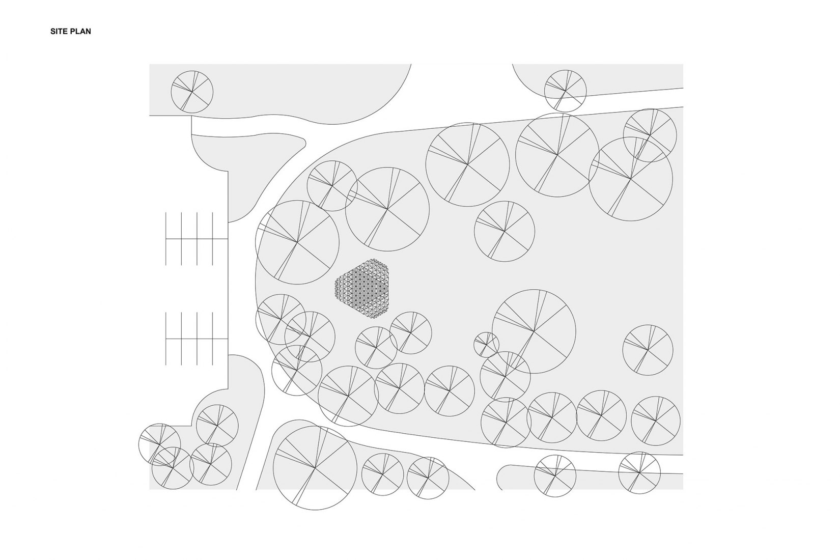Plano de situación. Pabellón Wicker por DJA