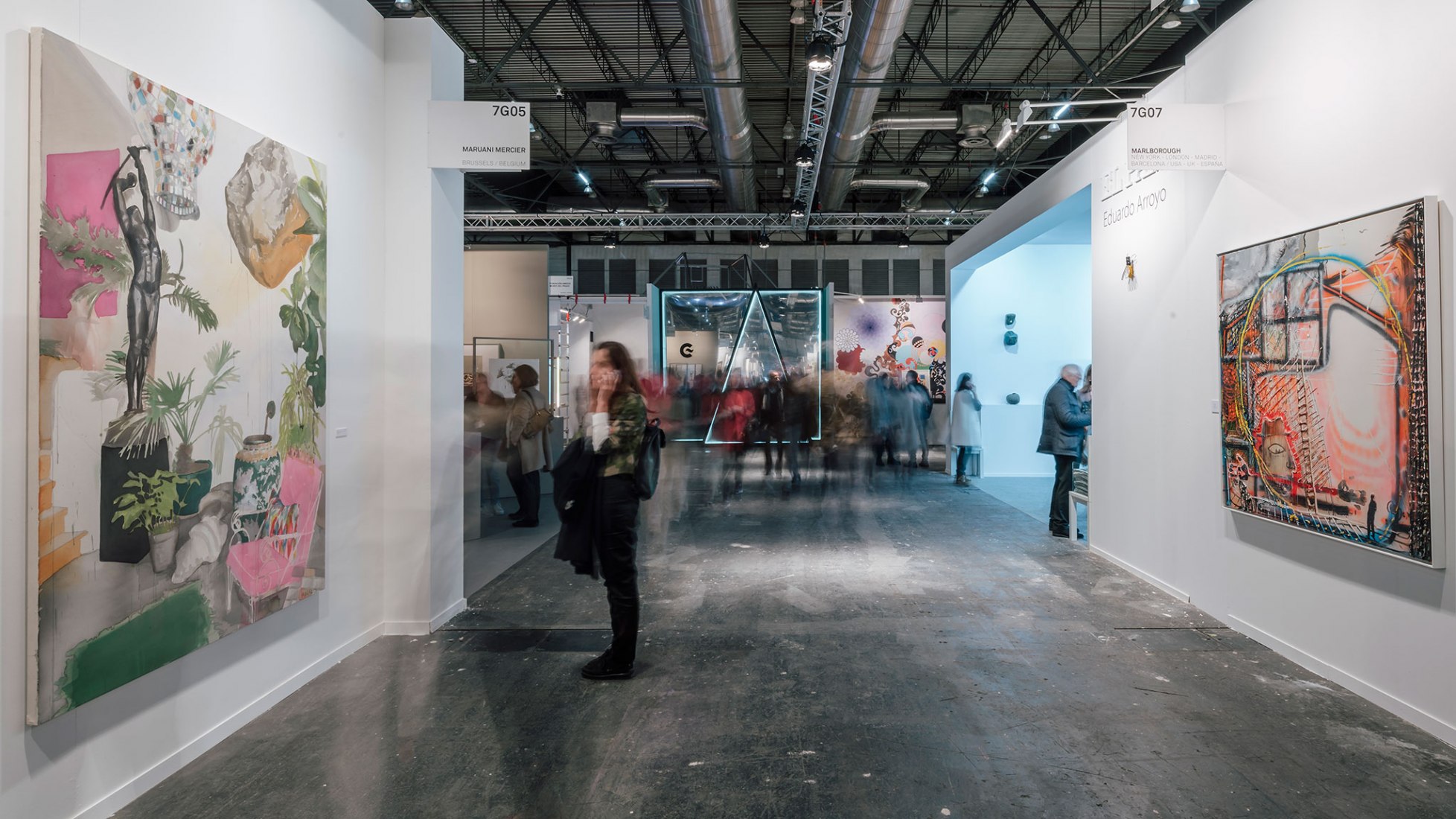 Corridor view. Stand 104 VAV for the AECID in ARCO international fair by elii. Photograph © ImagenSubliminal