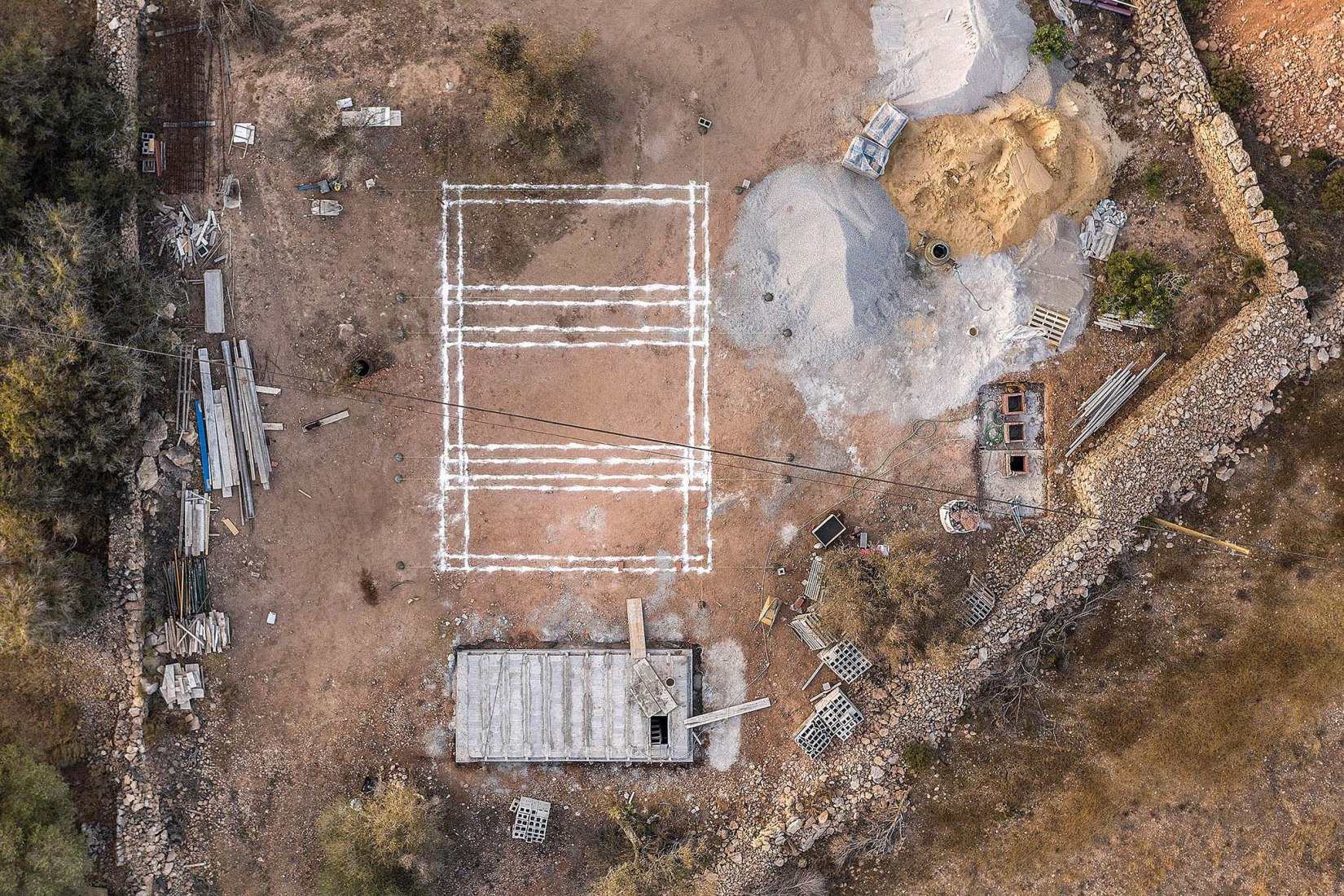 Constructive process. Es Pou - A house in Formentera by Marià Castelló. Photograph by Marià Castelló