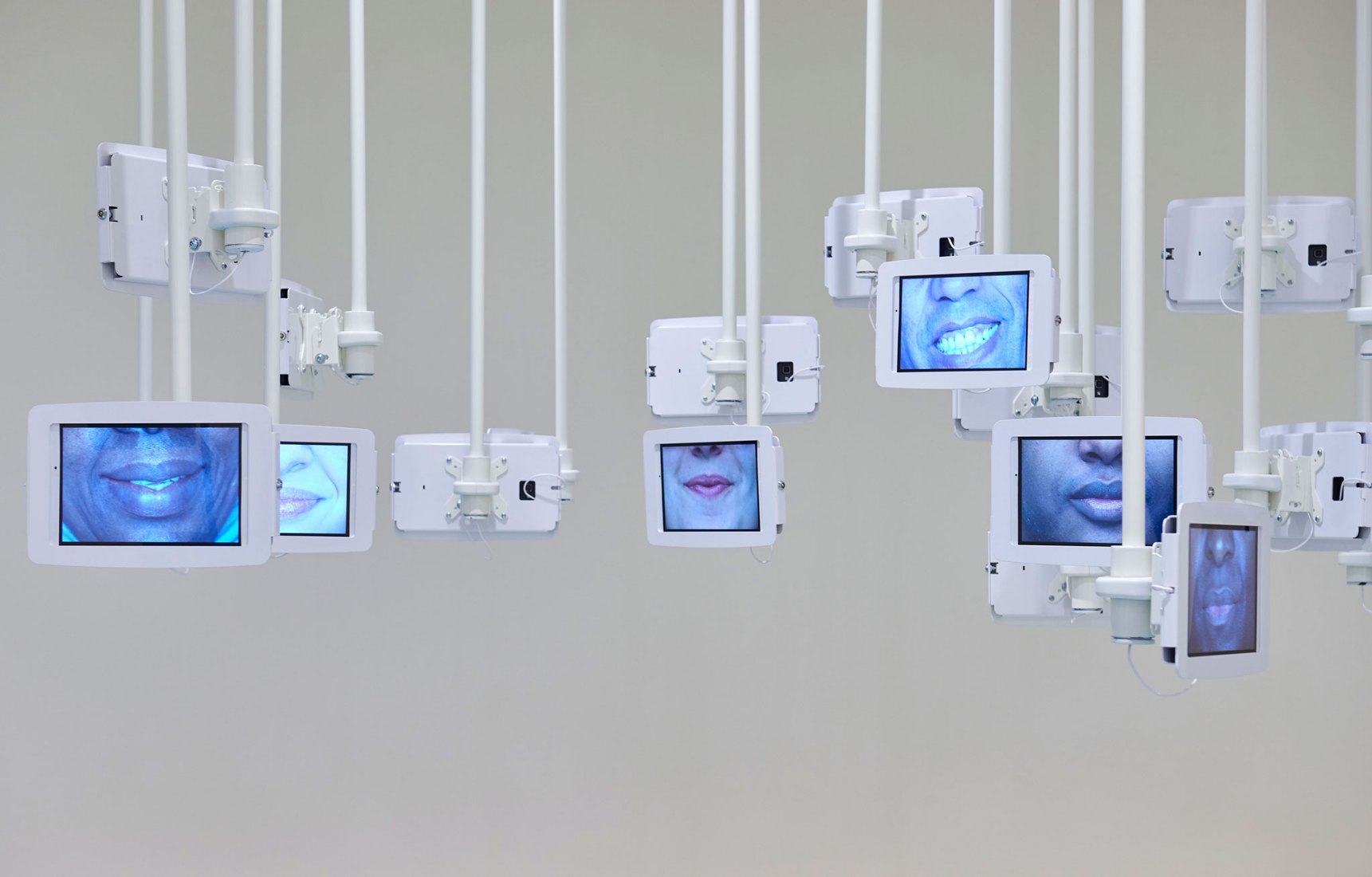 Las risas del mundo (The Laughter of the World), 1999/2018. Installation view Esther Ferrer Archive © Esther Ferrer, VEGAP, Bilbao, 2018 Photography by Erika Ede.